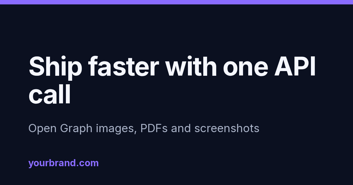 Open Graph image made with the basic template